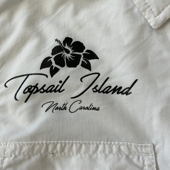 Banana boat Topsail Island North Carolina Women’s roll tab sleeve shirt size Med - Picture 3 of 13